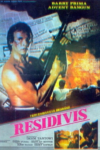 Movie poster for Tertembaknya Seorang Residivis (1985)