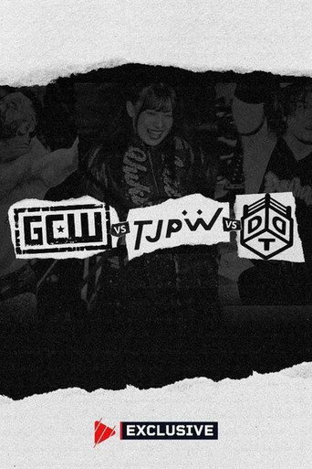 Movie poster for TJPW vs DDT vs GCW (2025)