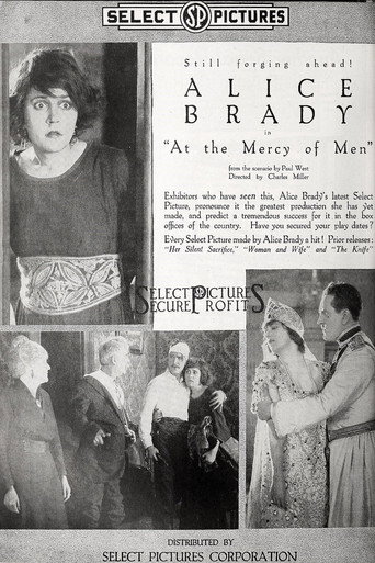Movie poster for At the Mercy of Men (1918)