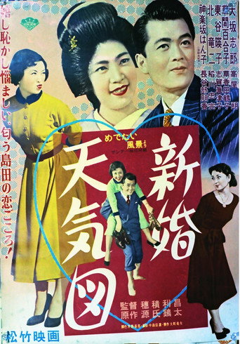 Movie poster for Shinkon Tenki-zu (1954)