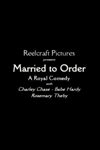Movie poster for Married to Order (1920)