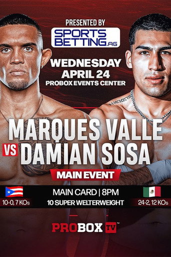 Movie poster for Marques Valle vs. Damian Sosa (2024)