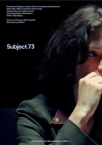 Movie poster for Subject 73 (2024)