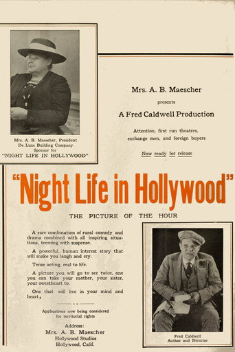 Movie poster for Night Life in Hollywood (1922)