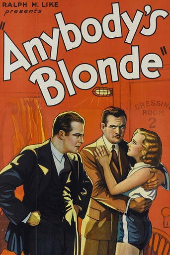 Movie poster for Anybody's Blonde (1931)