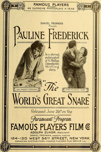 Movie poster for The World's Great Snare (1916)