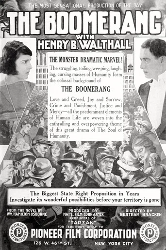 Movie poster for The Boomerang (1919)