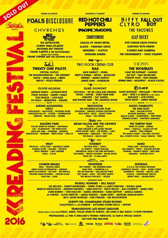 Movie poster for Biffy Clyro - Reading Festival 2016 (2016)