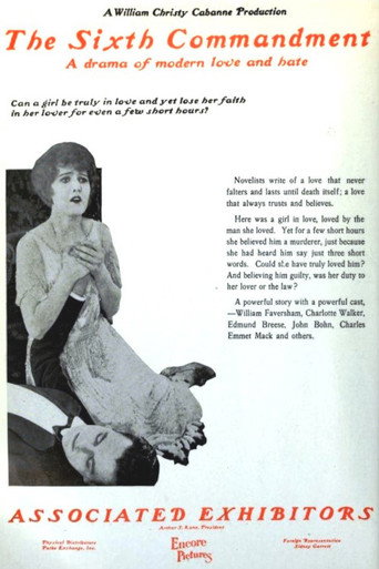 Movie poster for The Sixth Commandment (1924)