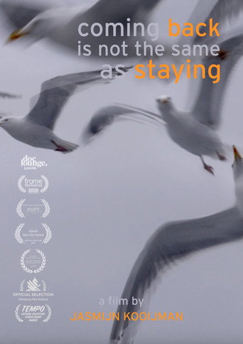 Movie poster for Coming back is not the same as staying (2020)