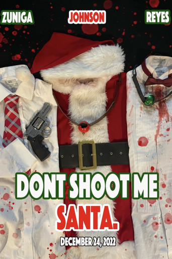 Movie poster for Dont shoot me Santa. (2022)