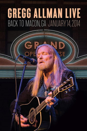 Movie poster for Gregg Allman Live - Back to Macon, GA (2015)