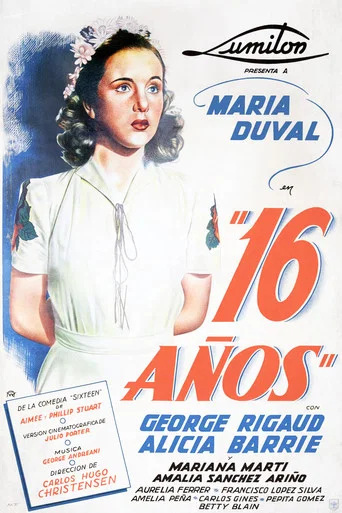 Movie poster for Dieciséis años (1943)