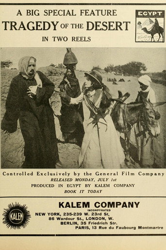 Movie poster for Tragedy of the Desert (1912)