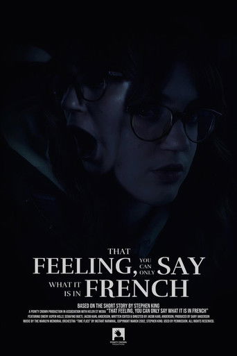 That Feeling, You Can Only Say What It Is In French poster