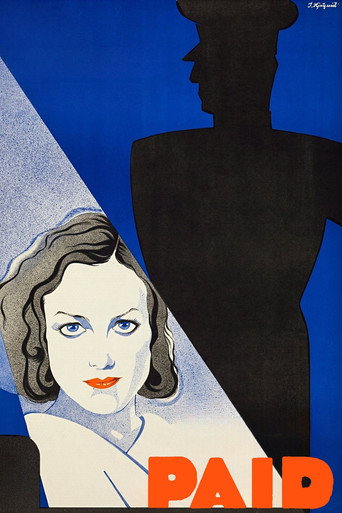 Movie poster for Paid (1930)