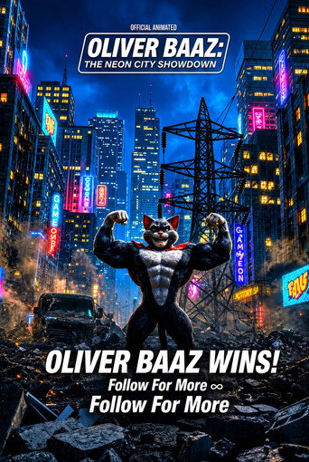 Movie poster for OLIVER BAAZ: THE NEON CITY SHOWDOWN (2026)