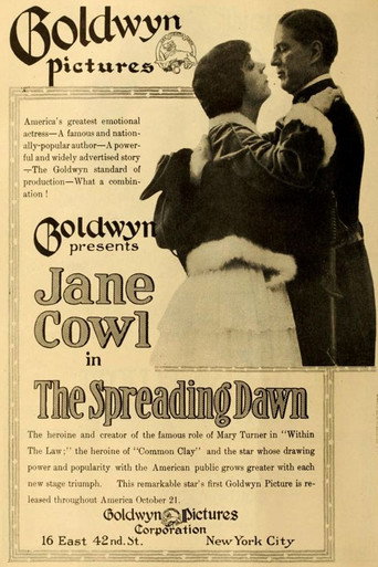 Movie poster for The Spreading Dawn (1917)