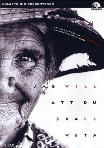 Jag vill att du ska veta poster