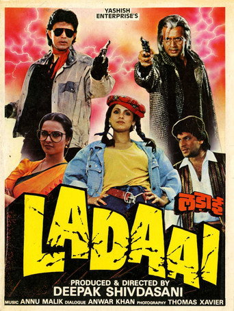 Movie poster for Ladaai (1989)