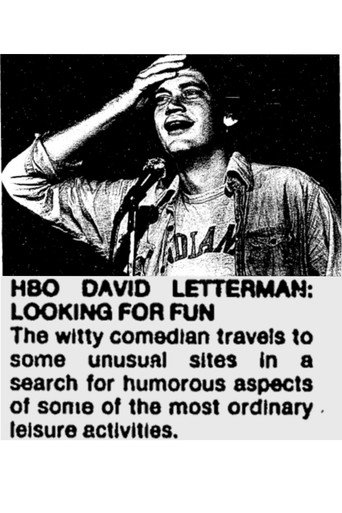Movie poster for David Letterman: Looking For Fun (1981)