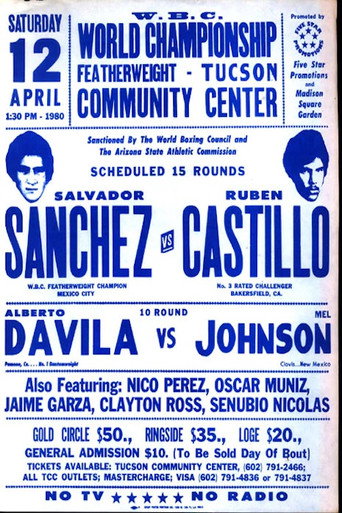 Movie poster for Salvador Sanchez vs. Ruben Castillo (1980)