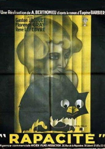 Movie poster for Rapacity (1930)