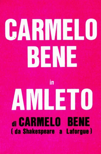 Movie poster for Amleto di Carmelo Bene (da Shakespeare a Laforgue) (1978)