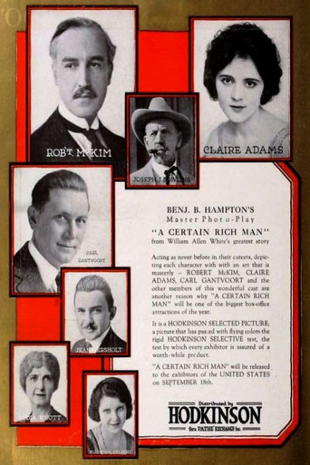 Movie poster for A Certain Rich Man (1921)