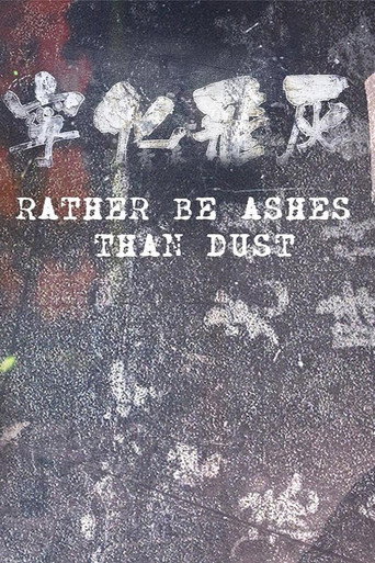 Movie poster for Rather Be Ashes Than Dust (2024)