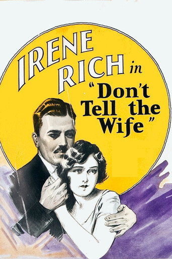 Movie poster for Don't Tell the Wife (1927)