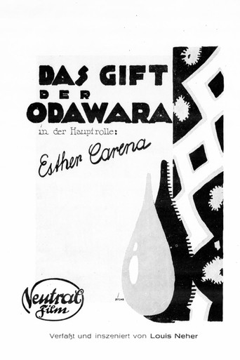 Movie poster for Das Gift der Odawara (1918)