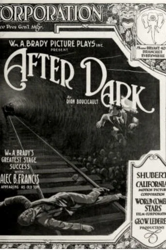 Movie poster for After Dark (1915)