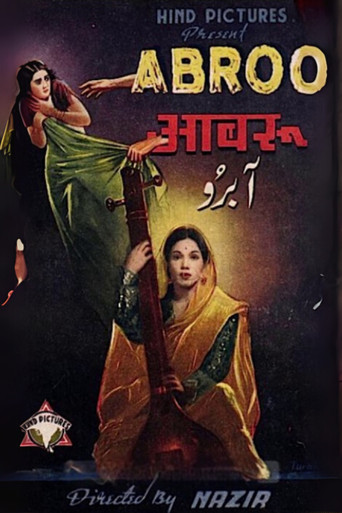 Movie poster for Aabroo (1943)