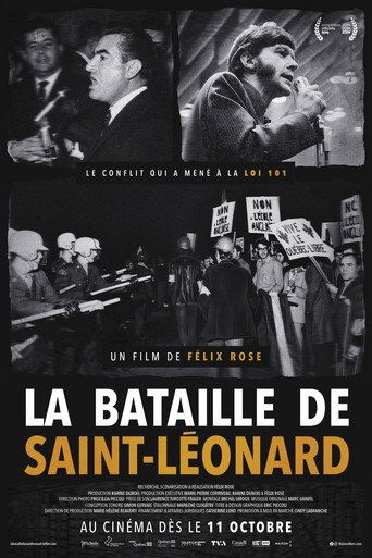 Movie poster for La bataille de Saint-Léonard (2024)