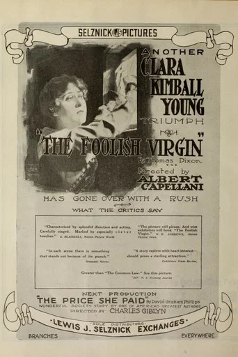 Movie poster for The Foolish Virgin (1916)