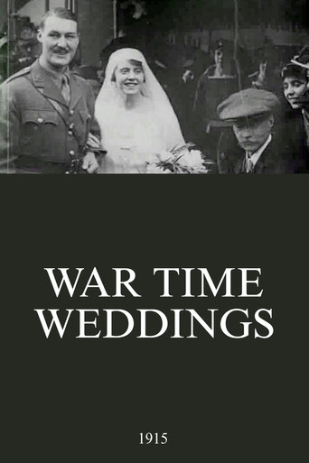 Movie poster for War Time Weddings (1915)
