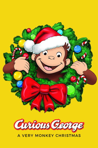 Movie poster for Curious George: A Very Monkey Christmas (2009)