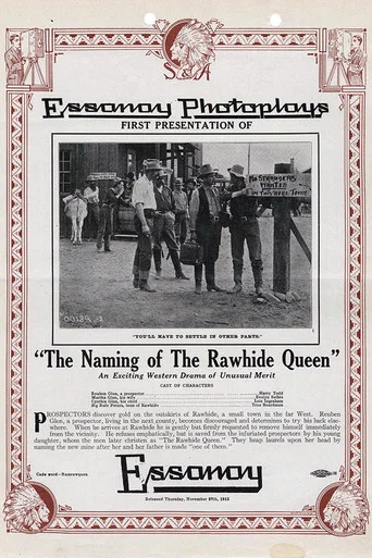 Movie poster for The Naming of the Rawhide Queen (1913)