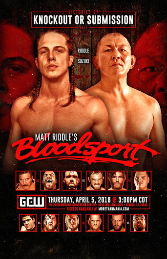 GCW Matt Riddle's Bloodsport poster