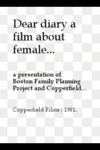 Movie poster for Dear Diary: A Film About Female Puberty (1981)