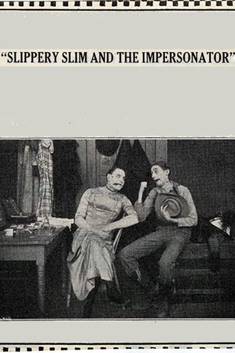 Movie poster for Slippery Slim and the Impersonator (1914)
