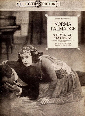 Movie poster for The Ghosts of Yesterday (1918)