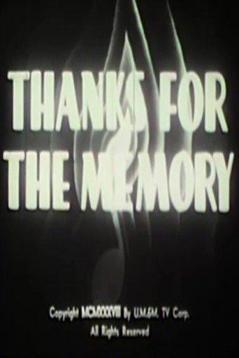 Movie poster for Thanks for the Memory (1938)