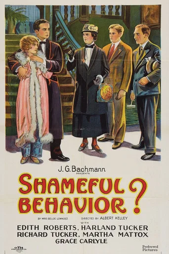 Movie poster for Shameful Behavior? (1926)