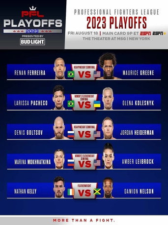 Movie poster for PFL 2023 #8: Playoffs - Ferreira vs. Greene (2023)