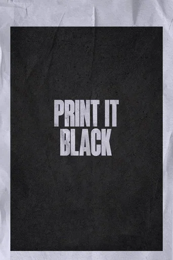 Movie poster for Print It Black (2024)