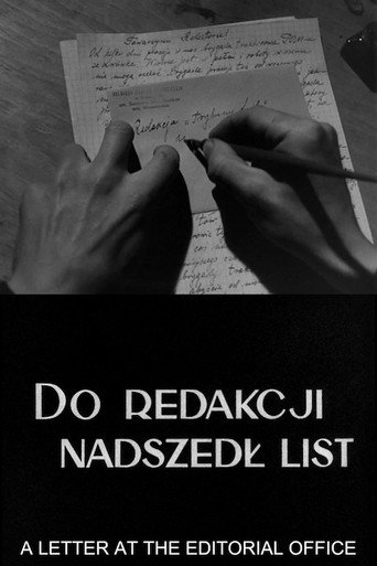 Movie poster for A Letter at the Editorial Office (1950)