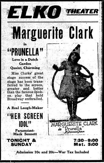 Movie poster for Prunella (1918)