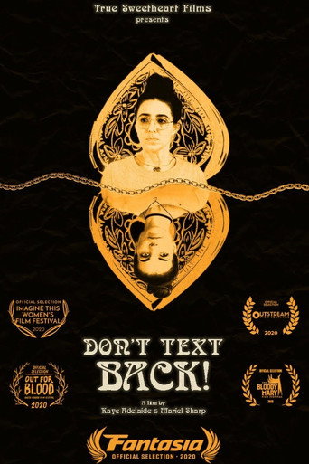 Movie poster for Don't Text Back (2020)